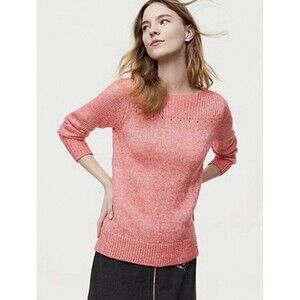 NWT LOFT Ribbed Boatneck Sweater Size XL